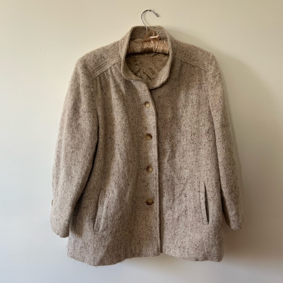 Vintage Wool teddy trench coat - Picture 1 of 4